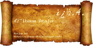 Ölbaum Atala névjegykártya